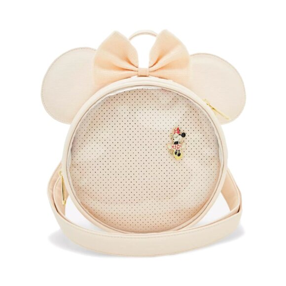 Loungefly Disney Minnie Mouse Ears Pin Display Crossbody Bag